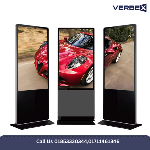 Verbex VT-ADS55T 55-inch IR Touch Floor Standing Signage Clear Display